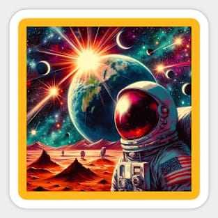 MARS AND THE STARS 9 Sticker